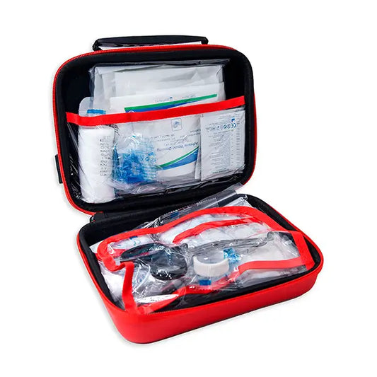 Ensiapupakkaus auto, mökki, vene